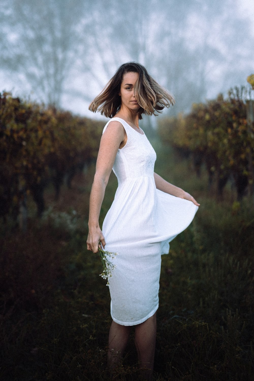 Vestido de linho branco tam M, perfeito pro verao