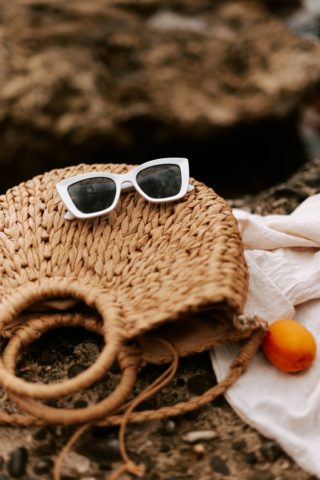 Bolsa de palha de praia, usei um verao